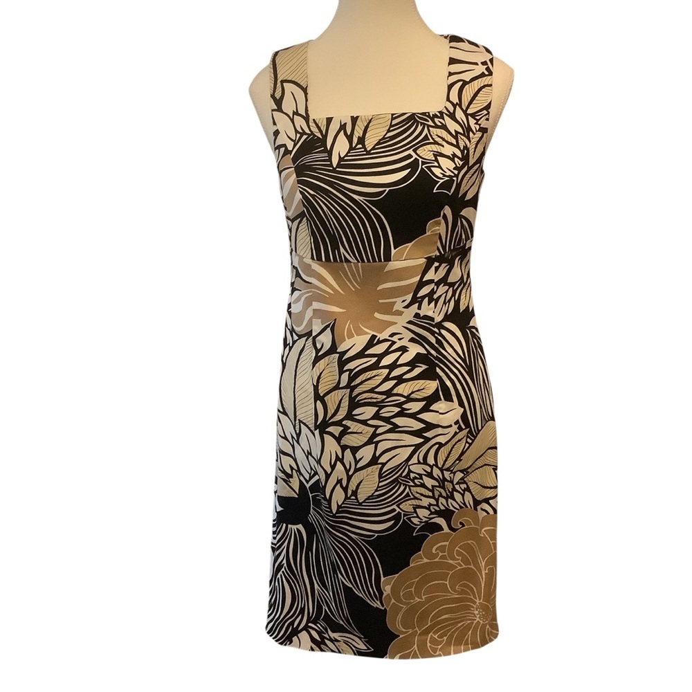 VENUS BOLD FLORAL PRINT SLEEVELESS MIDI DRESS/ Size 4